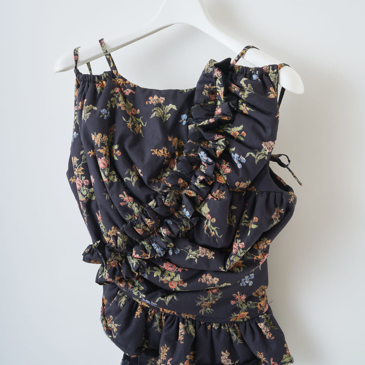 naokitomizuka Vintage Floral Bustier ナオキトミヅカ ビンテージフローラルビスチェ GRNTB033【レディース ショート丈 ビスチェ 花柄 日本製 26FW】