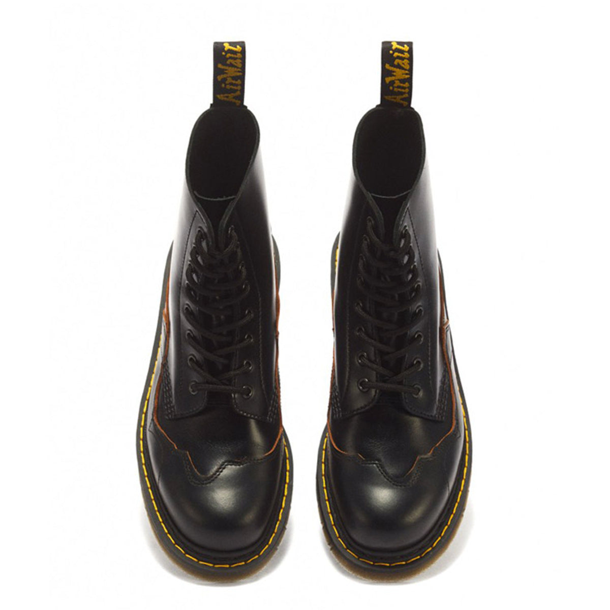 Dr. MARTENS 1460 PASCAL RI 8 Eye Boots ドクターマーチン 1460 PASCAL RI 8 ホール ブーツ DM-43214001-BK【メンズ 8ホールブーツ レースアップブーツ パッチワークブーツ レザーシューズ 26FW】