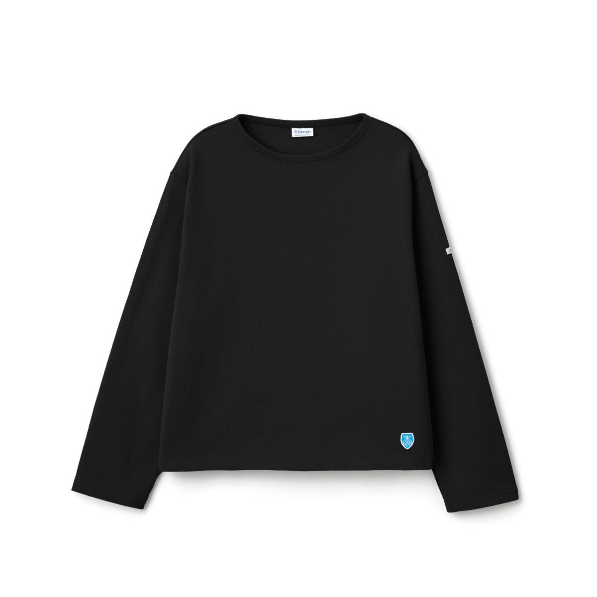ORCIVAL Cotton Lourd Crew Neck Wide Basque Shirt Solid オーシバル コットン ルールド クルーネック ワイド バスクシャツ ソリッド B259【レディース フレンチバスクシャツ フランス製 ボーダー コットン 26FW】