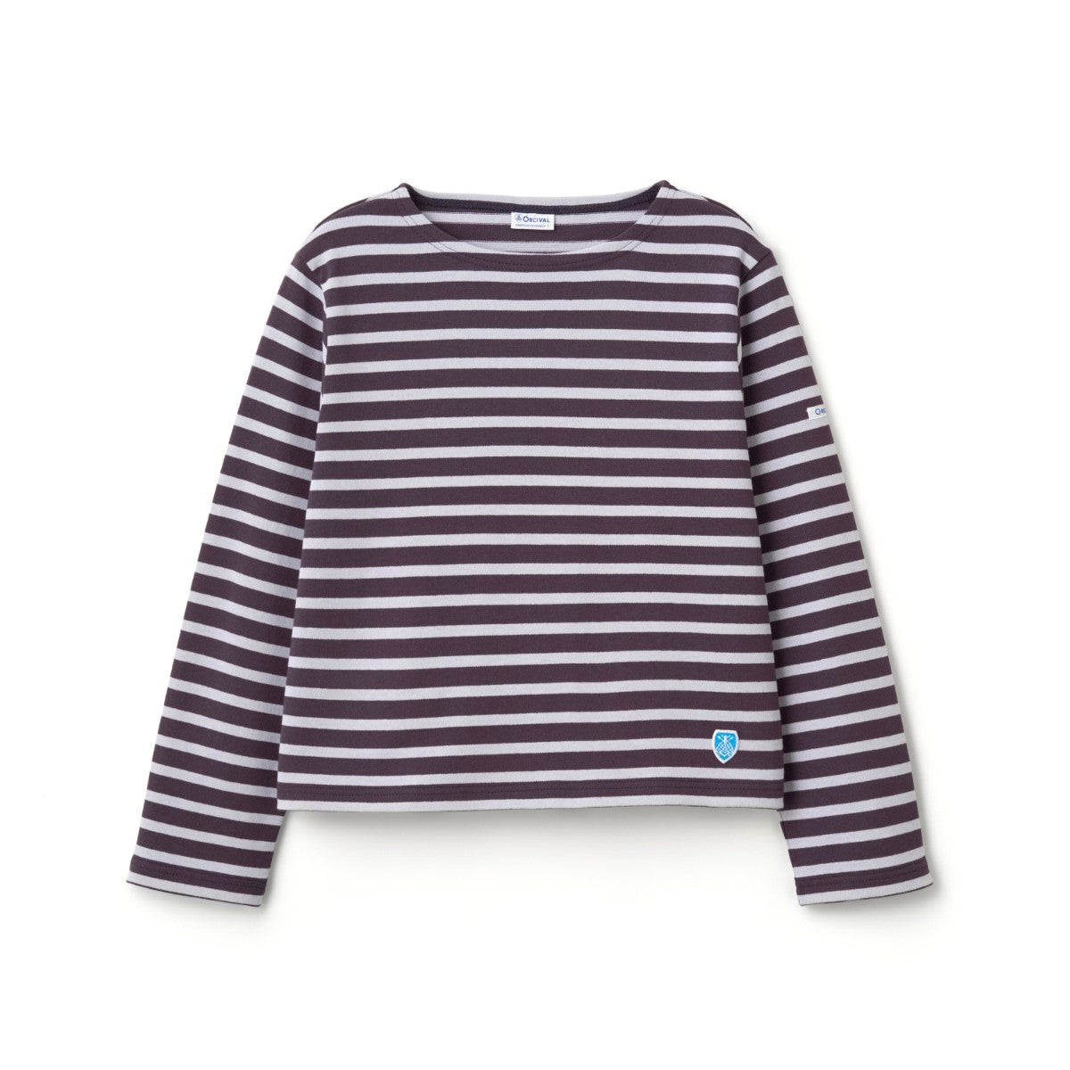 ORCIVAL Cotton Lourd Crew Neck Wide Basque Shirt Solid オーシバル コットン ルールド クルーネック ワイド バスクシャツ ソリッド B259【レディース フレンチバスクシャツ フランス製 ボーダー コットン 26FW】