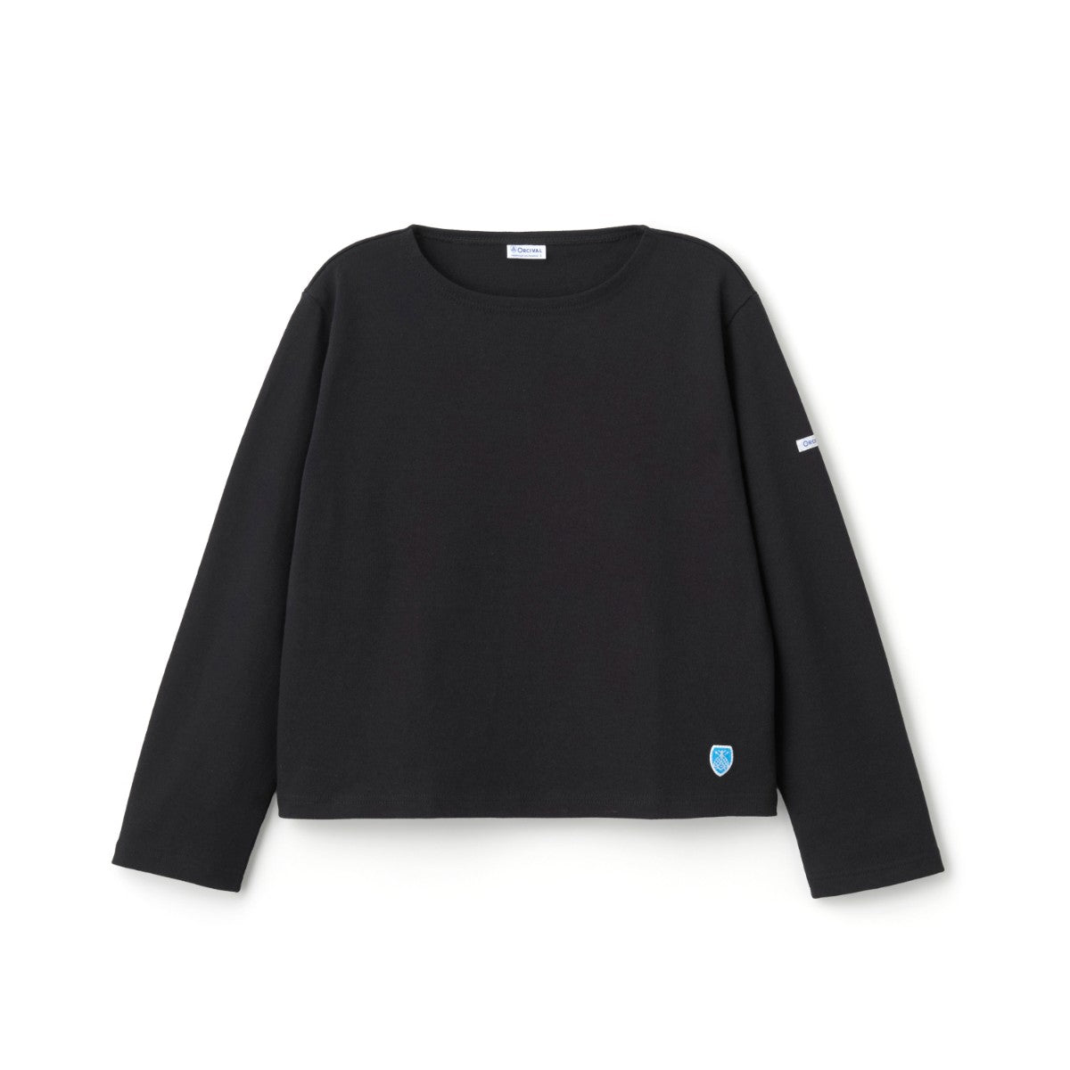 ORCIVAL Cotton Lourd Crew Neck Wide Basque Shirt Solid オーシバル コットン ルールド クルーネック ワイド バスクシャツ ソリッド B611【レディース フレンチバスクシャツ フランス製 ボーダー コットン 26FW】