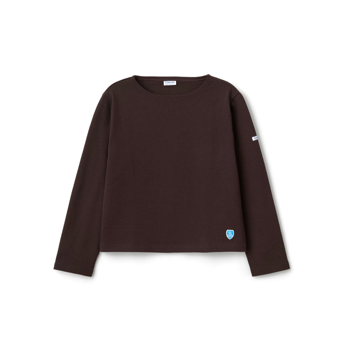 ORCIVAL Cotton Lourd Crew Neck Wide Basque Shirt Solid オーシバル コットン ルールド クルーネック ワイド バスクシャツ ソリッド B611【レディース フレンチバスクシャツ フランス製 ボーダー コットン 26FW】