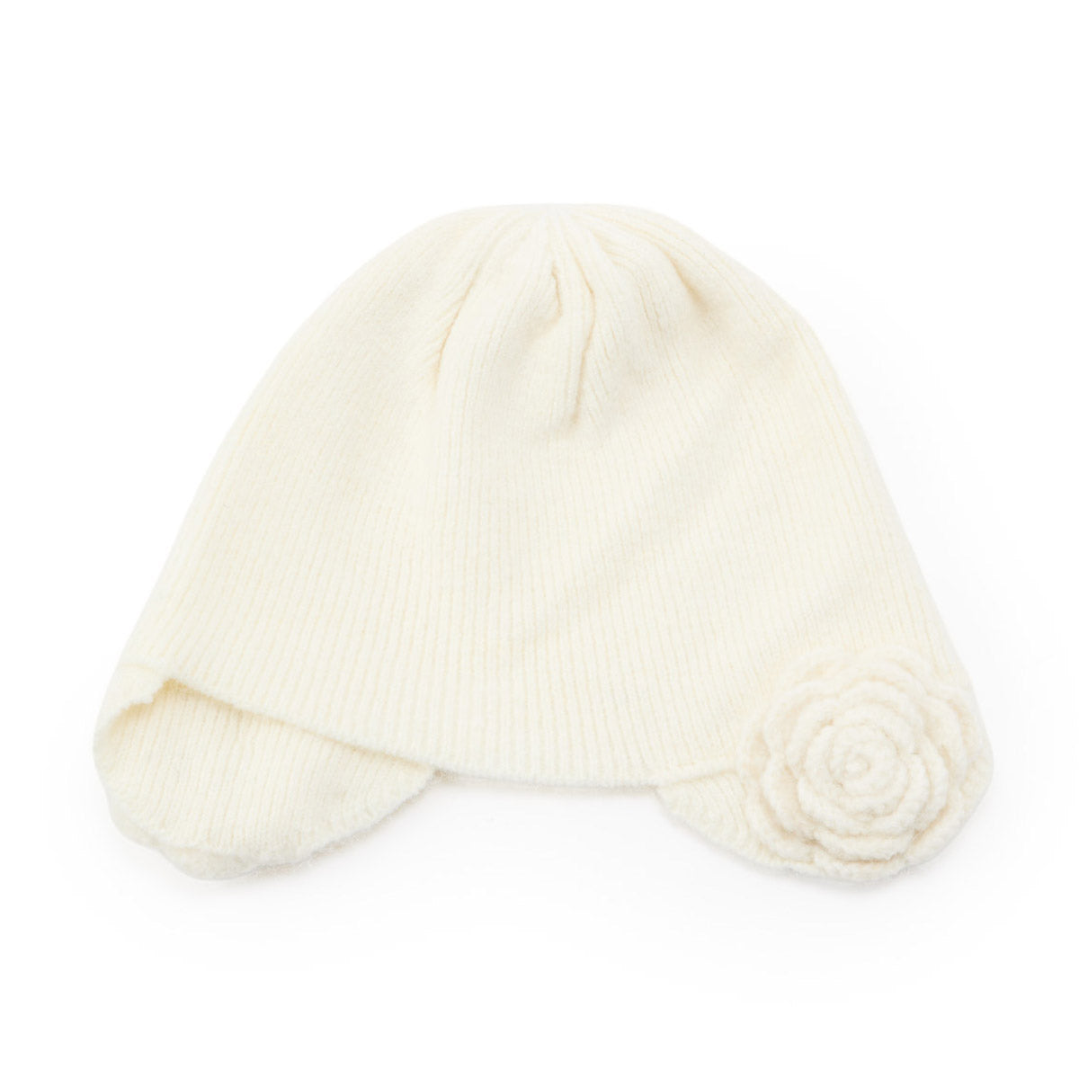 Casselini Flower Knit Hat キャセリーニ フラワーニット帽 252-112701【レディース ニット帽 防寒性 ガーリー カジュアル デイリーユース 26FW】