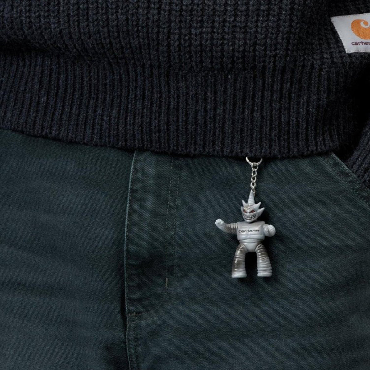 Carhartt WIP Wiptopia II Danvillain Keychain カーハートワークインプログレス ウィプトピア II ダンヴィラン キーチェーン I03755140ZXX26FW【メンズ キーホルダー マスコット グラフィック キャラクター 26FW】