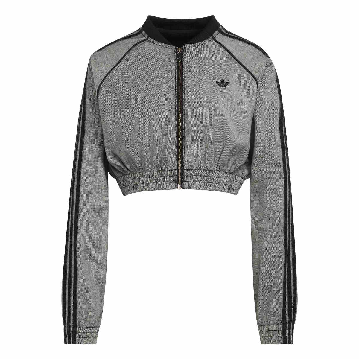 adidas Originals SST Denim Track Top アディダスオリジナルス SST デニムトラックトップ DG377-KS9215【レディース デニムジャケット ショート丈 フルジップ オーバーサイズ 26FW】
