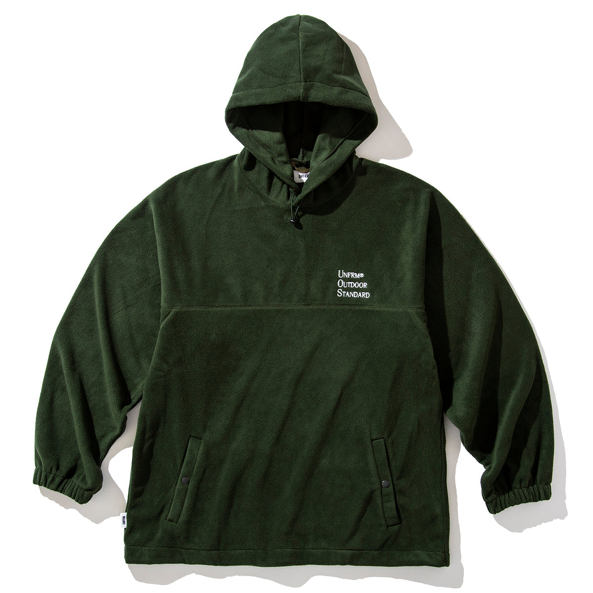 EMBROIDERY FLEECE PULLOVER PARKA