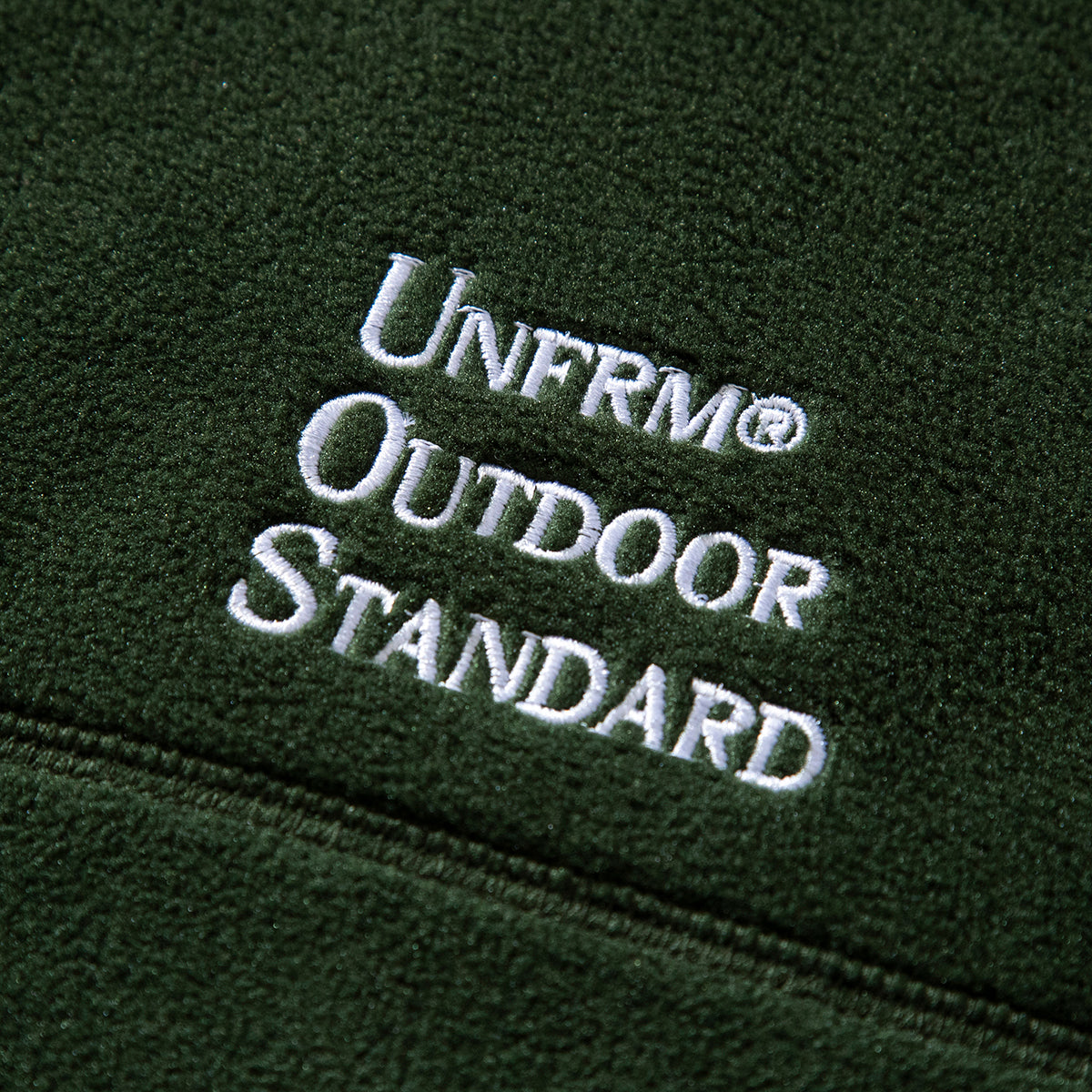 EMBROIDERY FLEECE PULLOVER PARKA