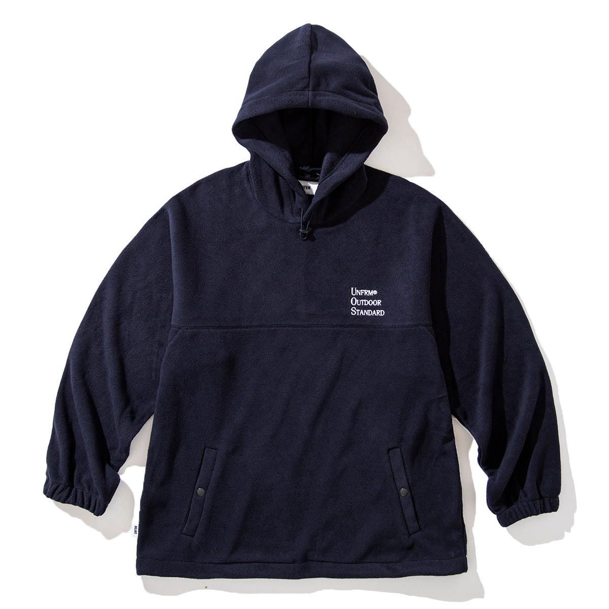 EMBROIDERY FLEECE PULLOVER PARKA