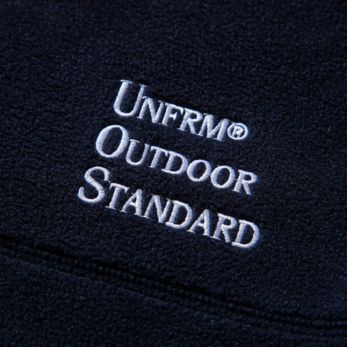 EMBROIDERY FLEECE PULLOVER PARKA