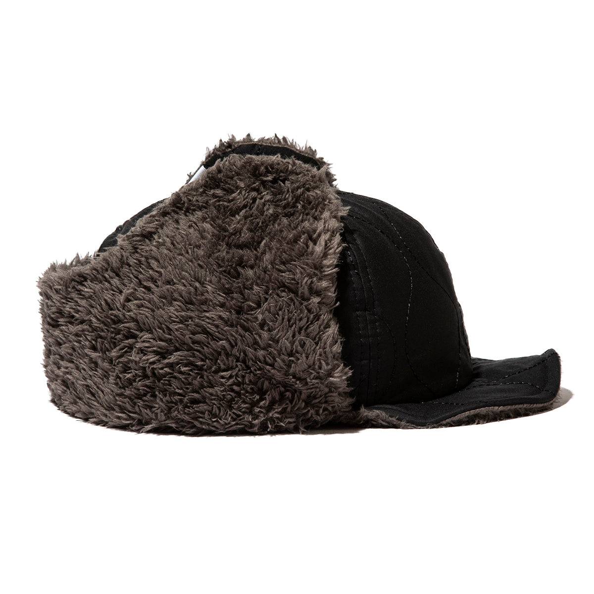 2WAY 6PANEL MILITARY QUILT BOA FLEECE EARFLAP CAP