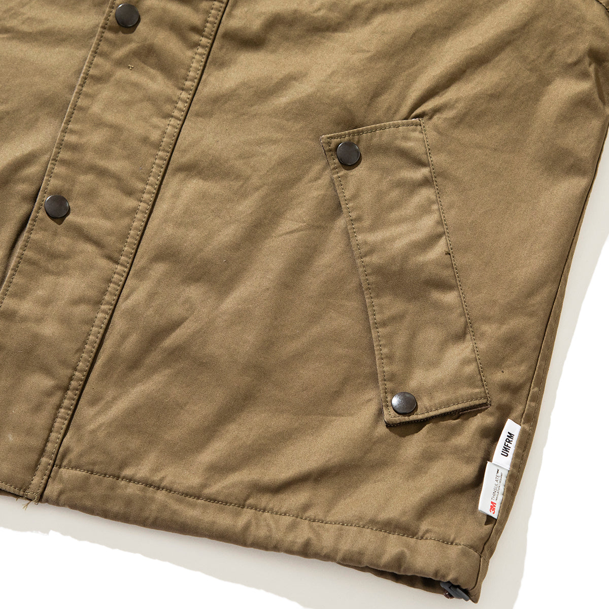 VENTILE GABA STAND COLLAR PADDED BLOUSON