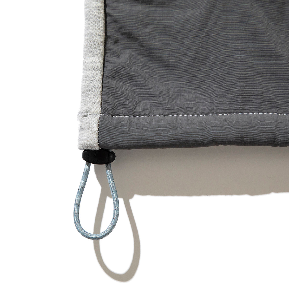 REVERSE FLEECE EMBROIDERY MOCK NECK PULLOVER