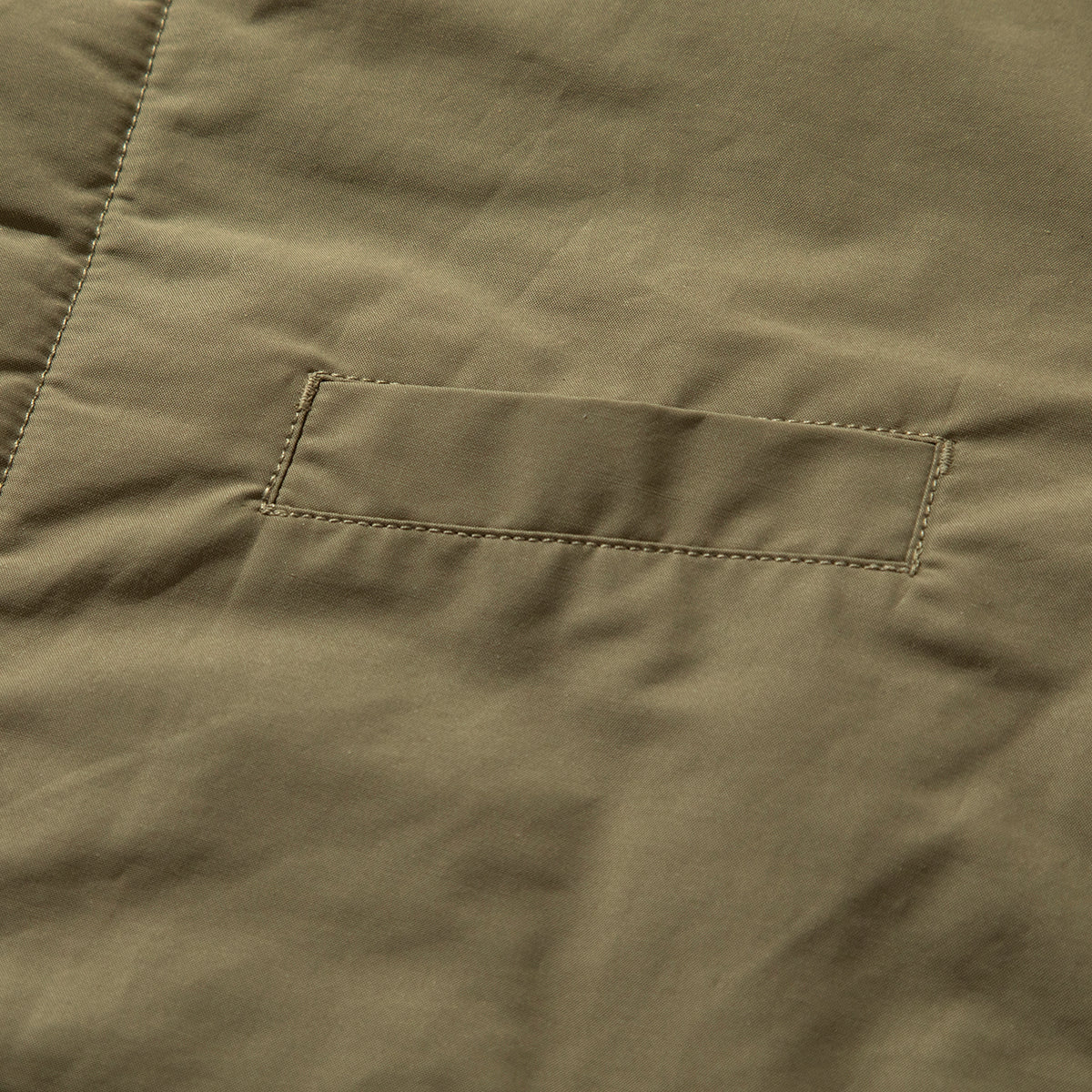 COTTON / POLYESTER REVERSIBLE NO COLLAR CARDIGAN JACKET