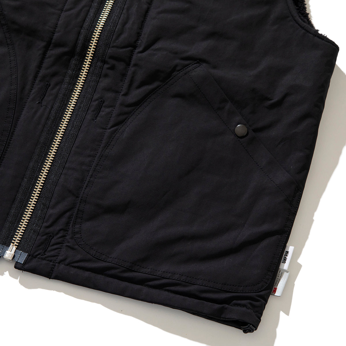 COTTON / POLYESTER REVERSIBLE STAND COLLAR VEST