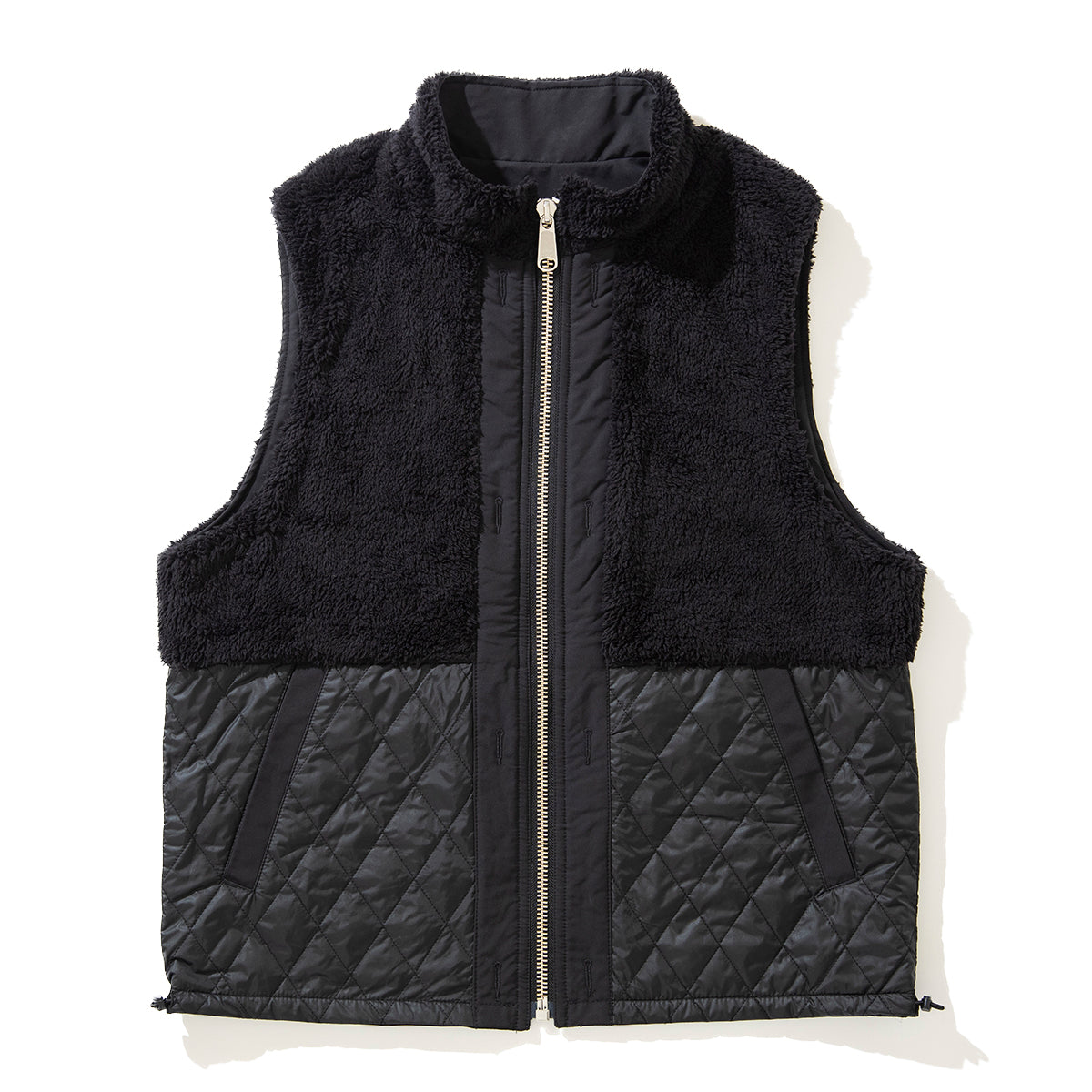 COTTON / POLYESTER REVERSIBLE STAND COLLAR VEST