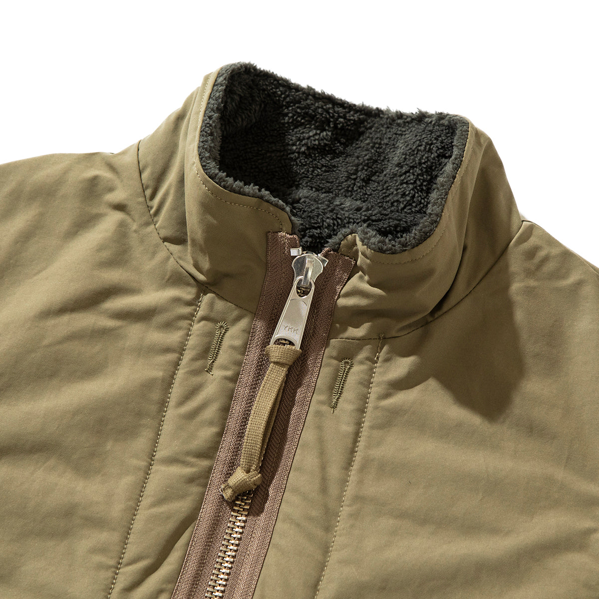 COTTON / POLYESTER REVERSIBLE STAND COLLAR VEST