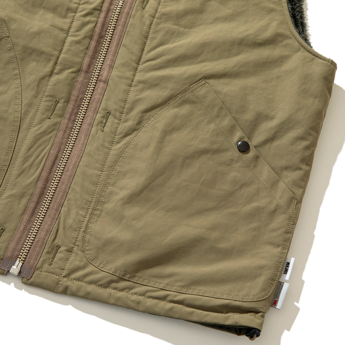 COTTON / POLYESTER REVERSIBLE STAND COLLAR VEST