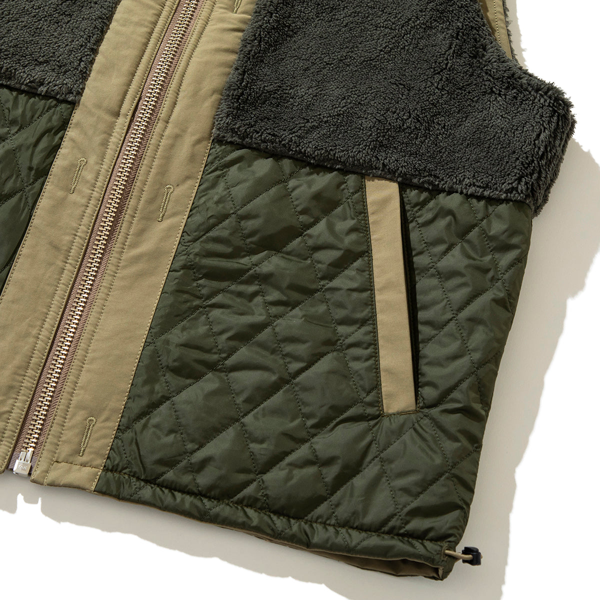 COTTON / POLYESTER REVERSIBLE STAND COLLAR VEST