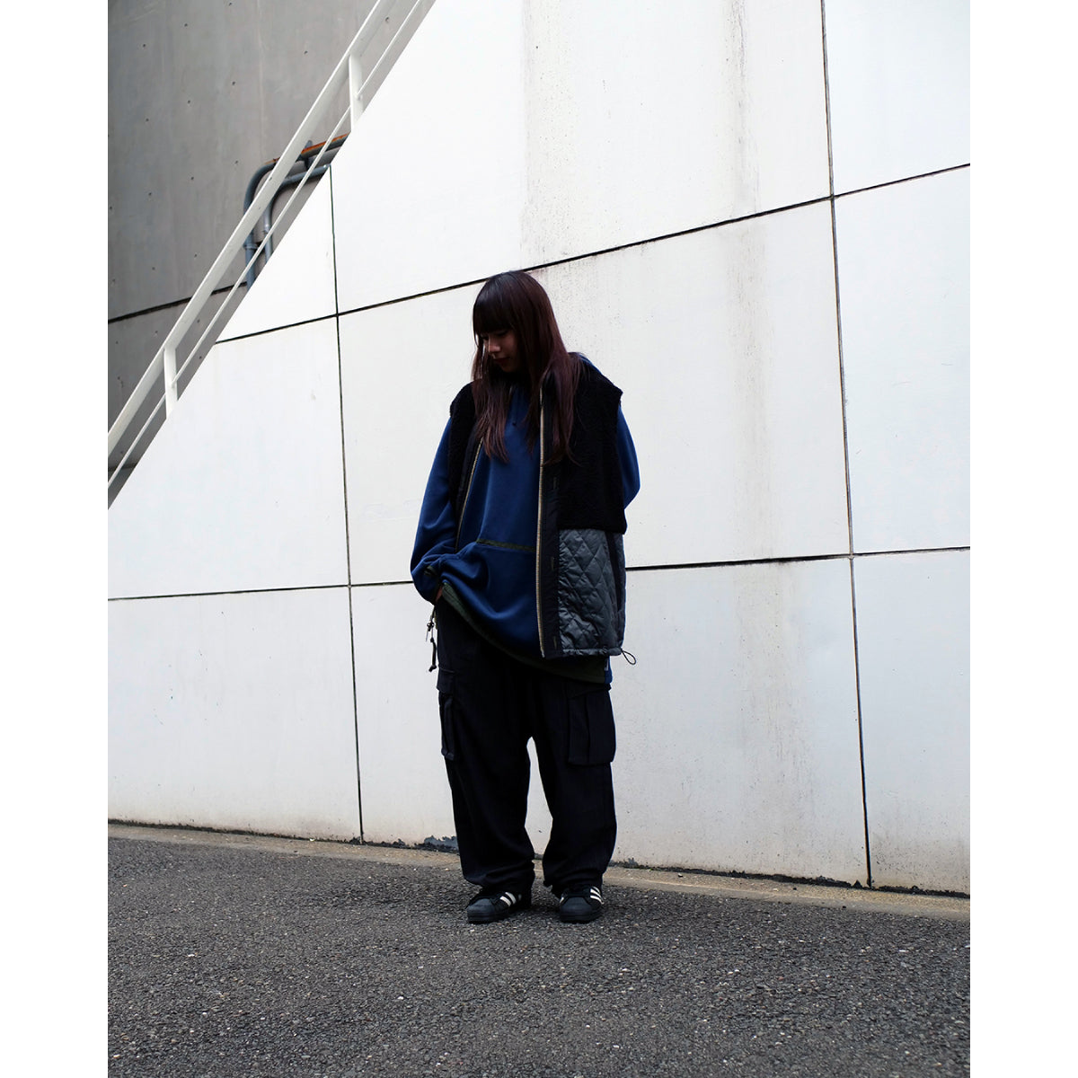 UNFRM x Kinetics REVERSE FLEECE EMBROIDERY PULLOVER PARKER