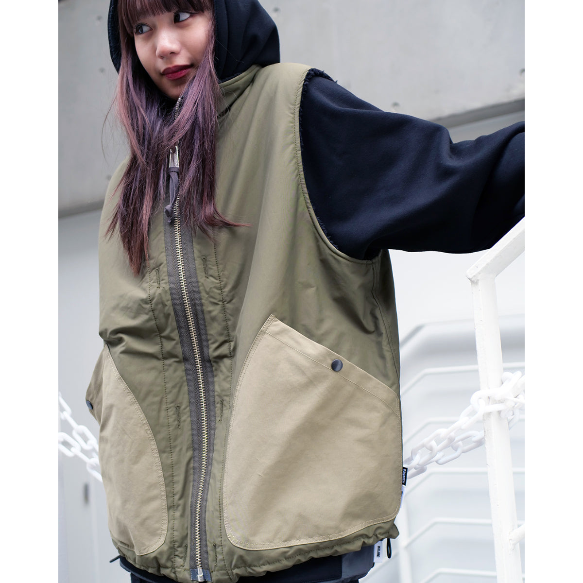 UNFRM x Kinetics REVERSIBLE STAND COLLAR VEST