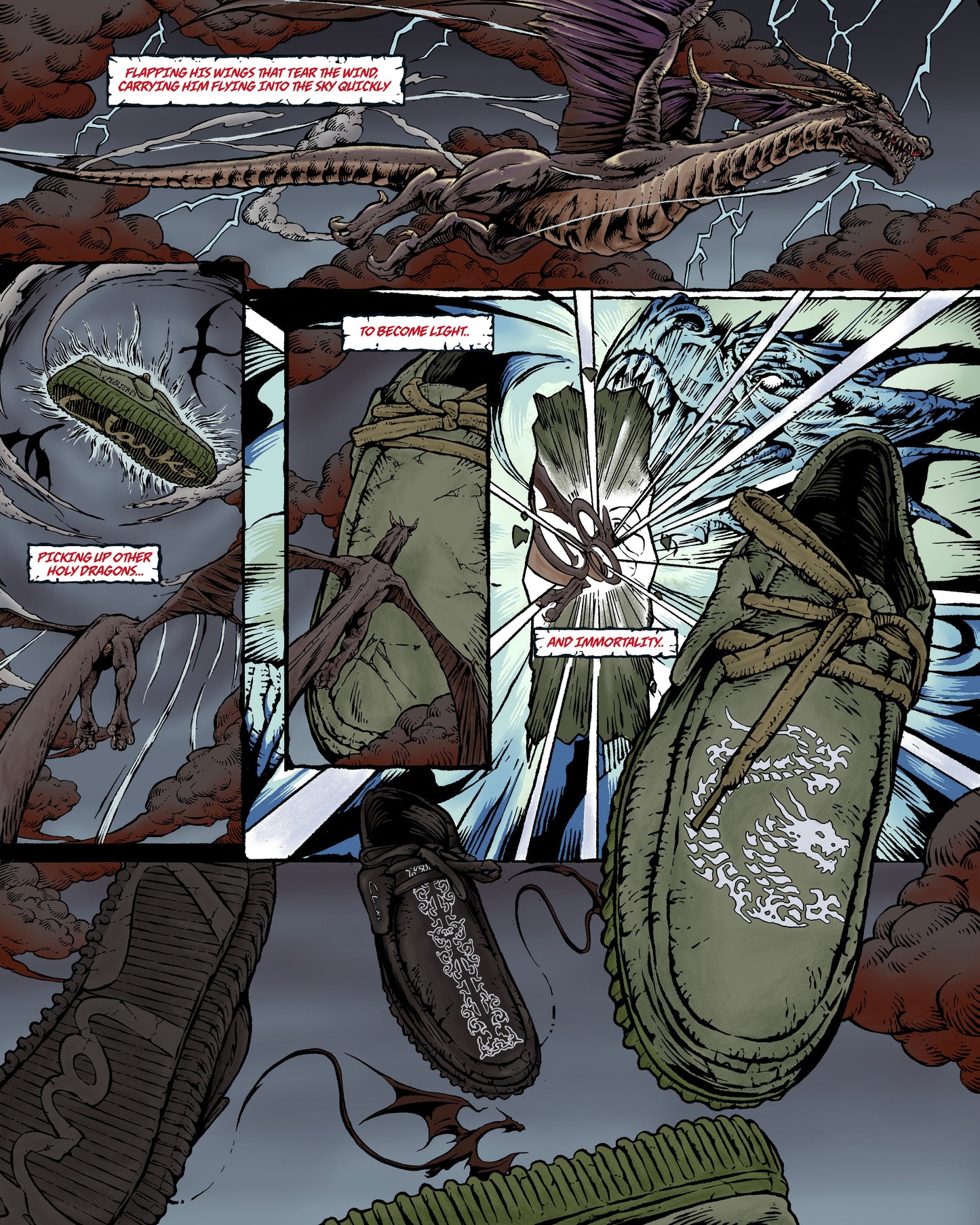 PLEASURES x Clarks TORHILL DRGN LO