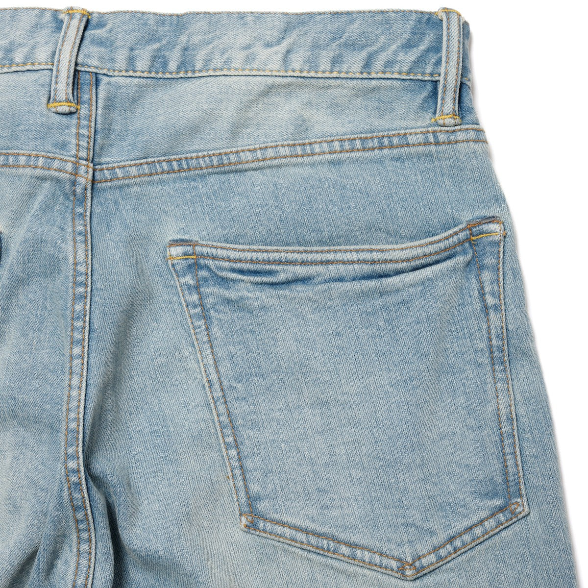 Damaged Denim Pants - Stretch Easy Fit Tapered