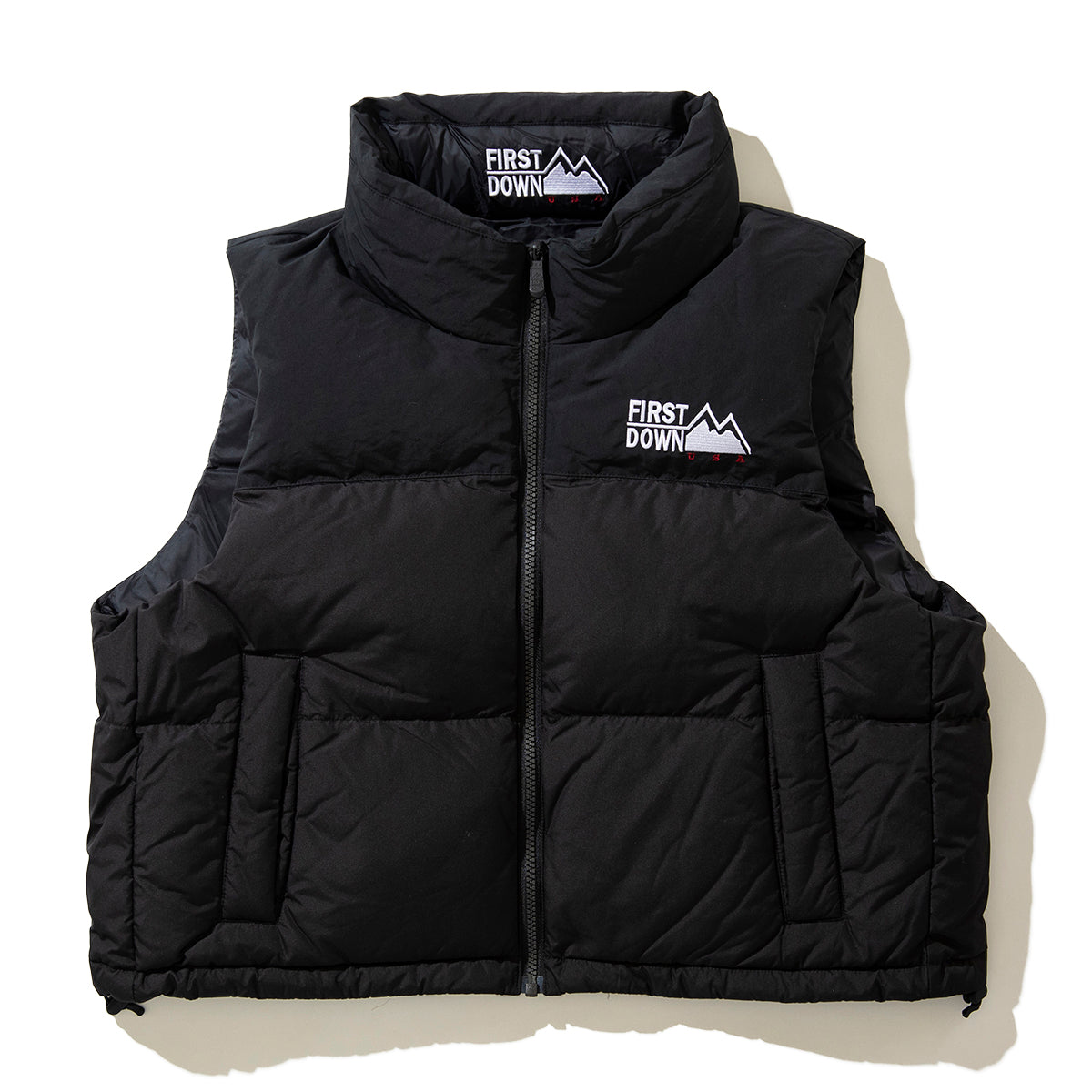 SHORT BUBBLE DOWN VEST MICROFT(R)