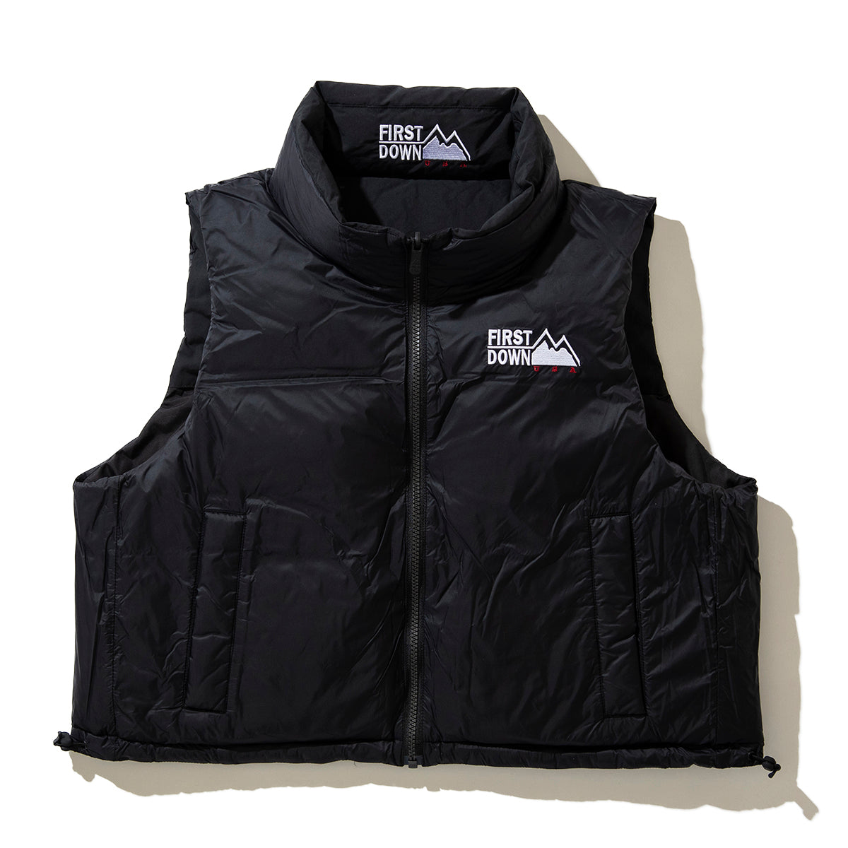 SHORT BUBBLE DOWN VEST MICROFT(R)