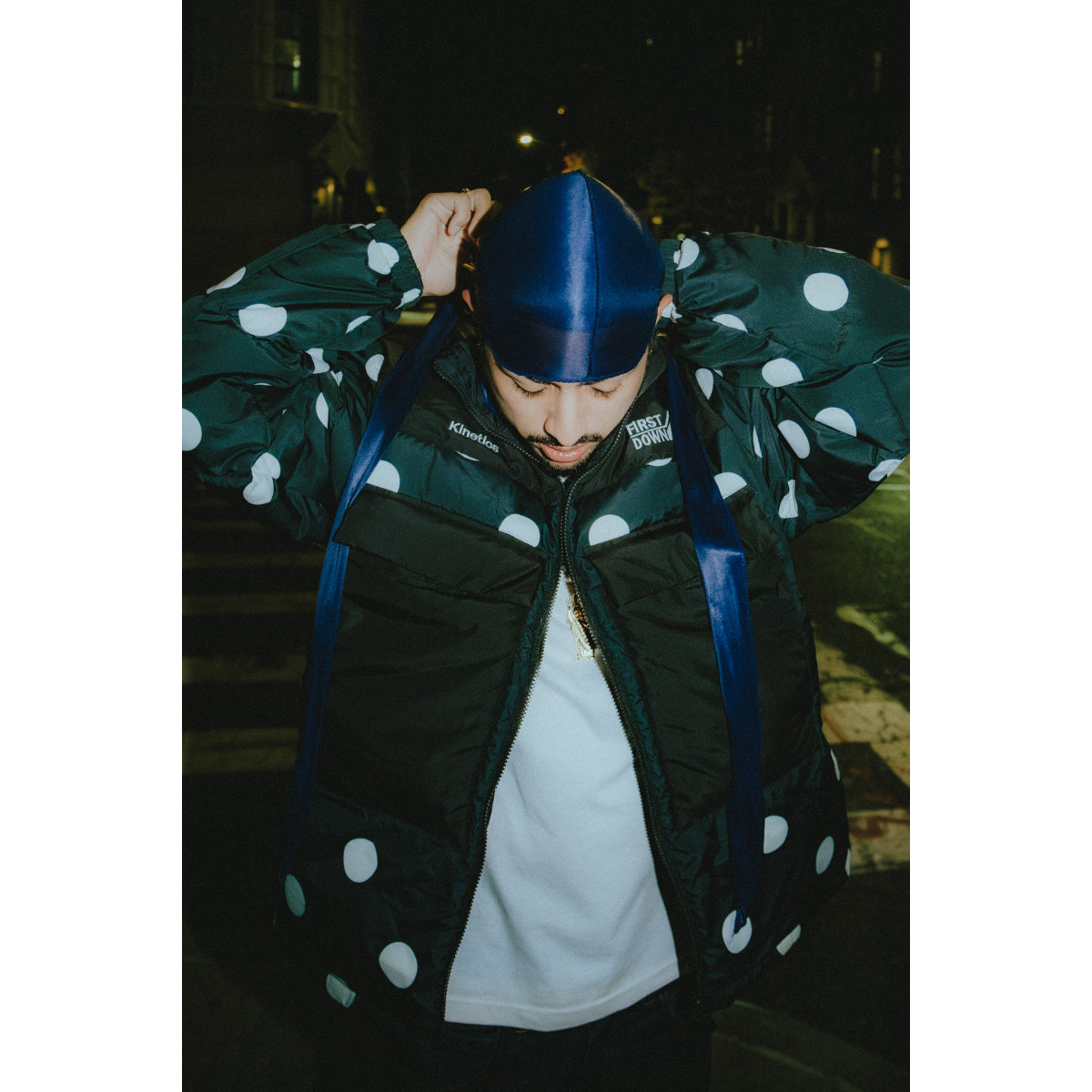 Kinetics × FIRST DOWN BUBBLE DOWN JACKET MINIMAL 【予約】11月15日以降発送予定【返品交換キャンセル不可】