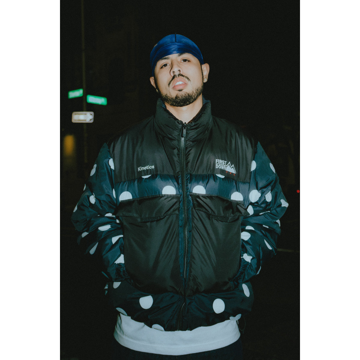 Kinetics × FIRST DOWN BUBBLE DOWN JACKET MINIMAL 【予約】11月15日以降発送予定【返品交換キャンセル不可】