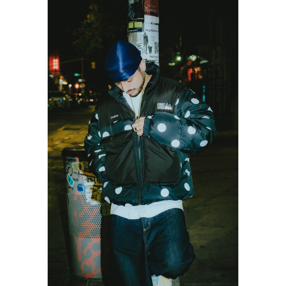 Kinetics × FIRST DOWN BUBBLE DOWN JACKET MINIMAL 【予約】11月15日以降発送予定【返品交換キャンセル不可】