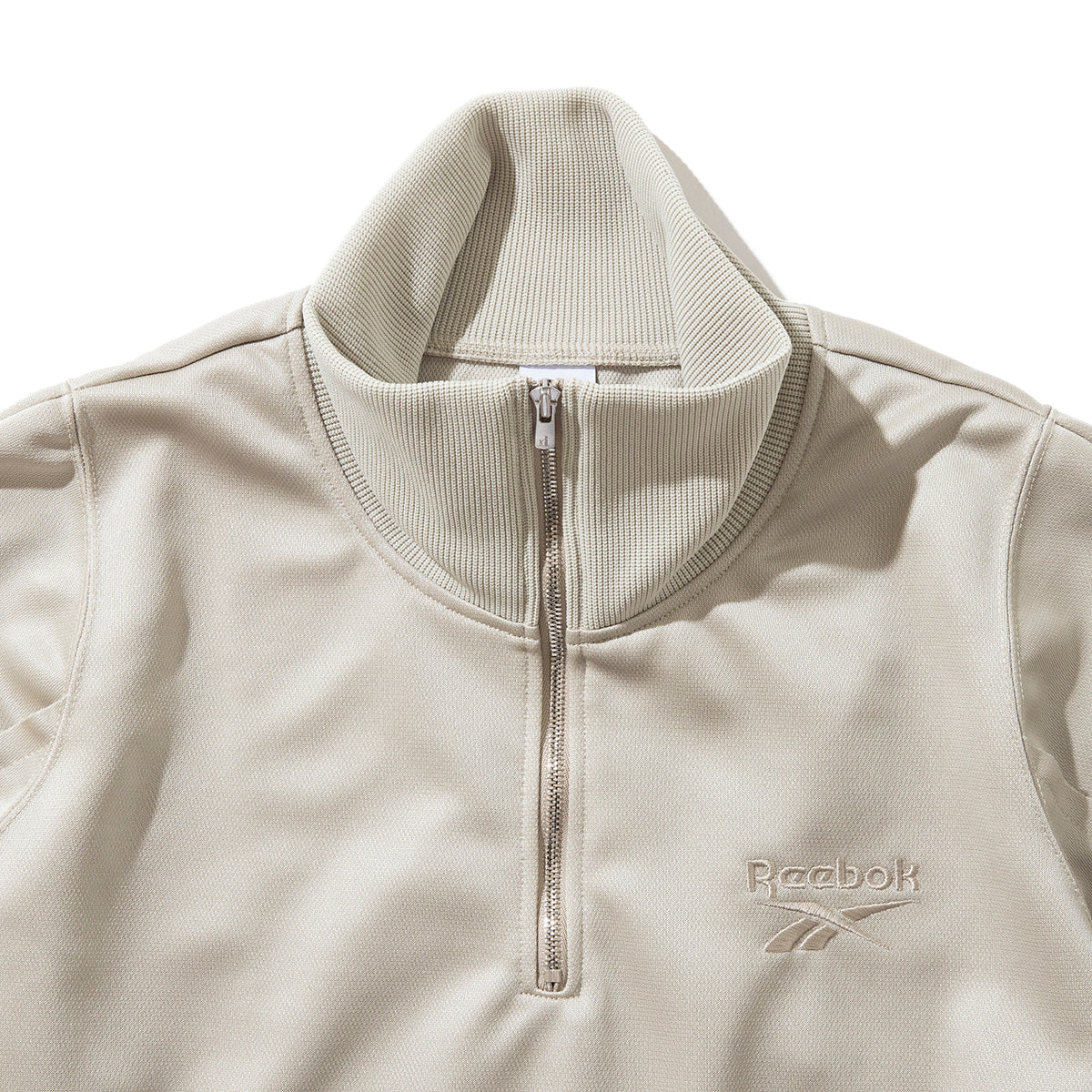 Reebok half zip deformed sweat shirt