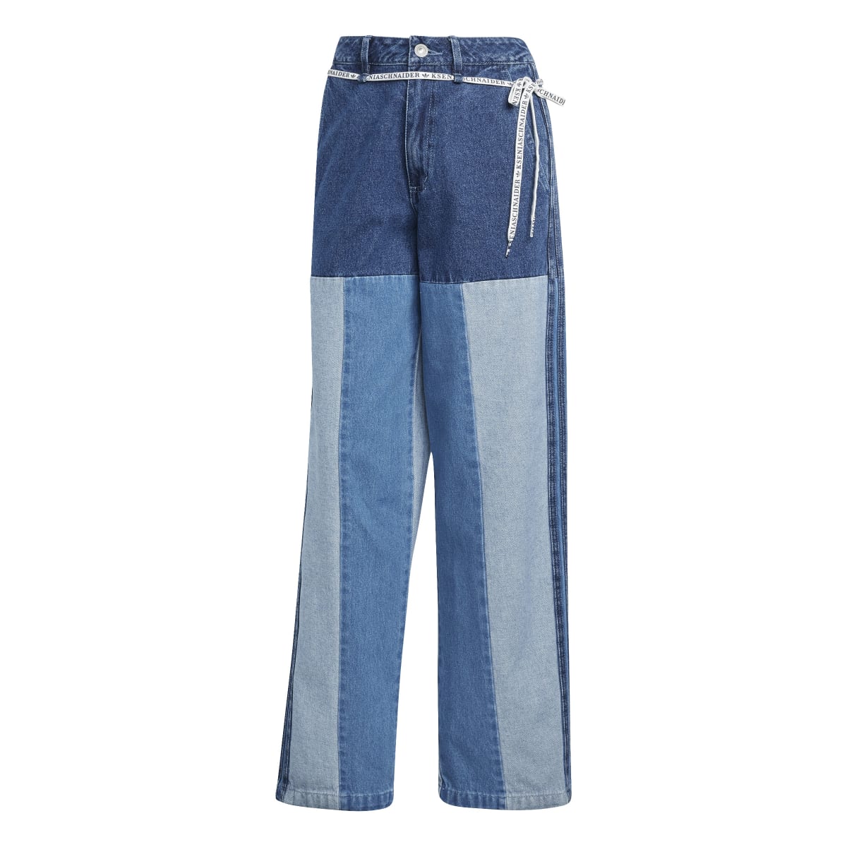 KSENIA PATCHWORK STRAIGHT LEG JEANS