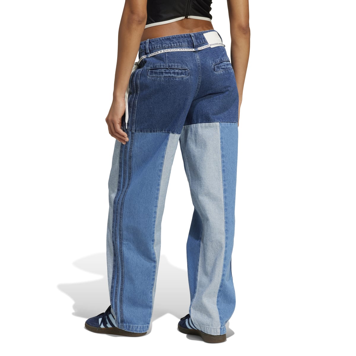 KSENIA PATCHWORK STRAIGHT LEG JEANS