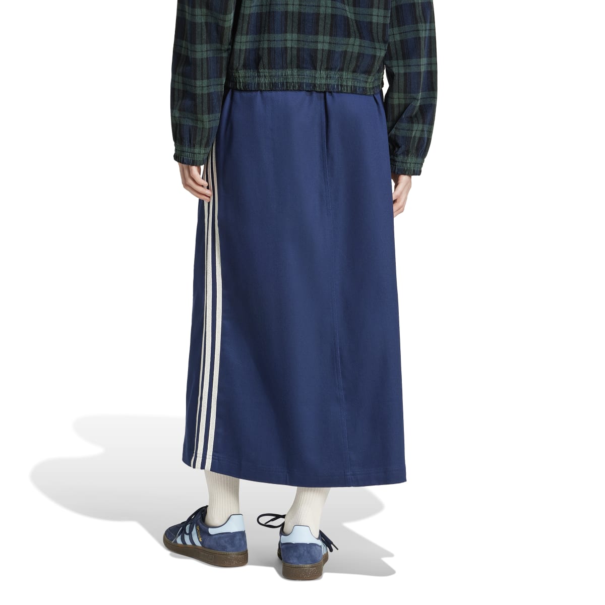 COTTON TWILL MIDI SKIRT