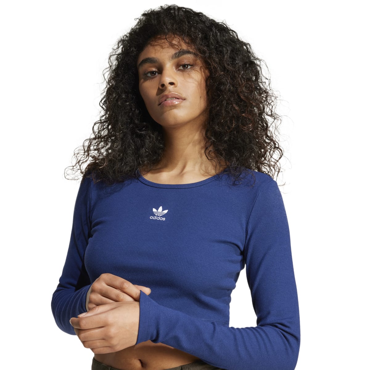 ESSENTIALS RIB CROPPED LONGSLEEVE