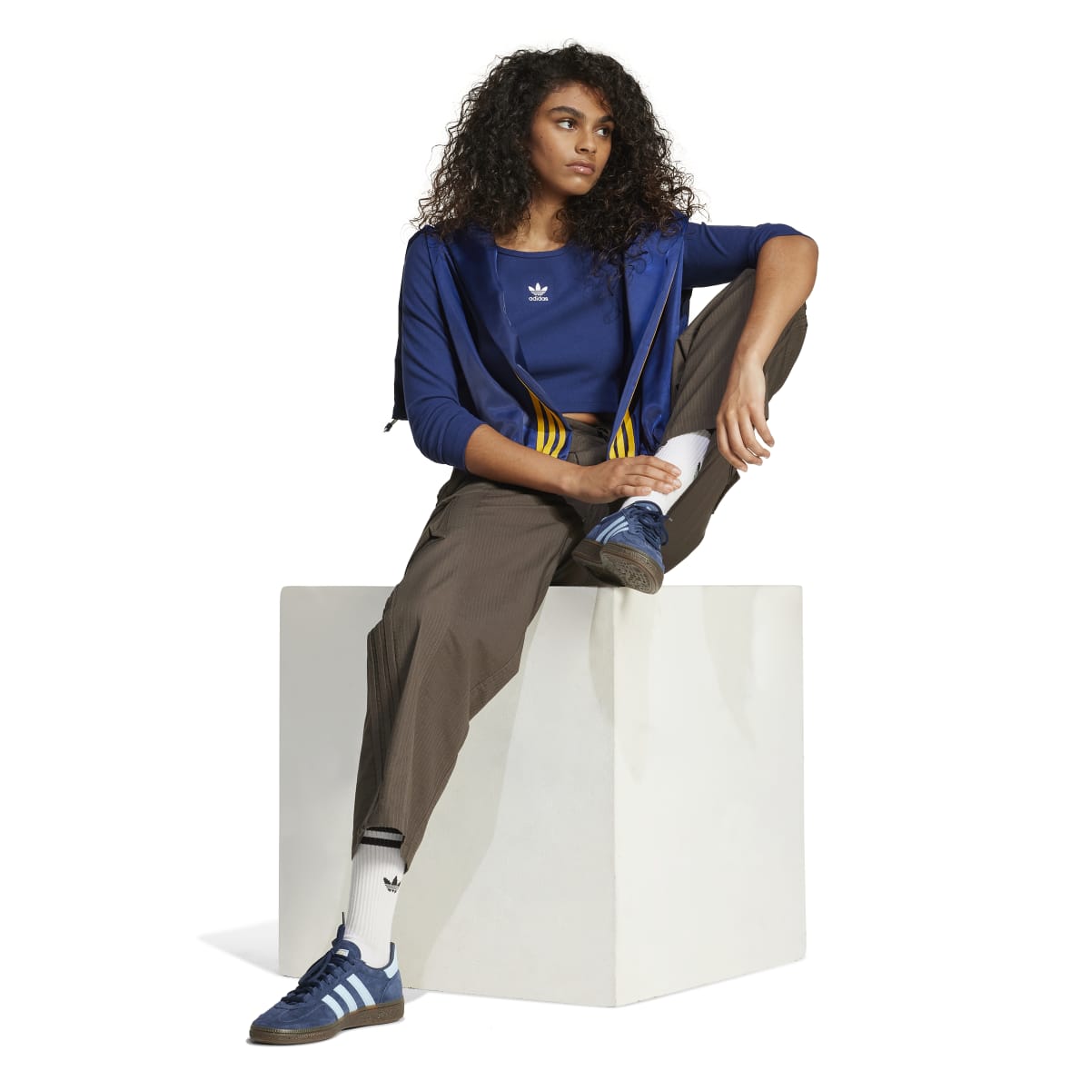 ESSENTIALS RIB CROPPED LONGSLEEVE