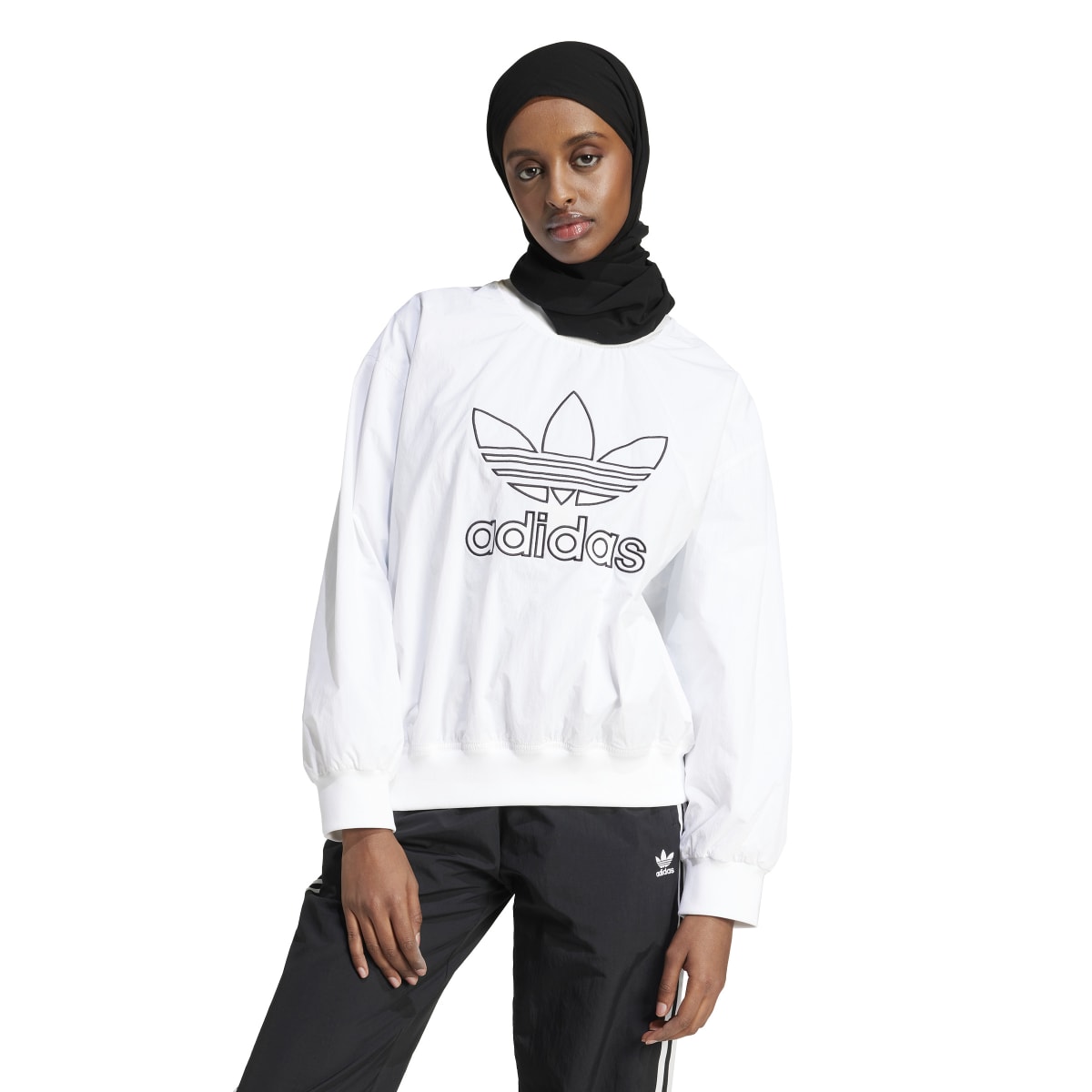 ADICOLOR WOVEN NYLON OUTLINE TREFOIL CREW