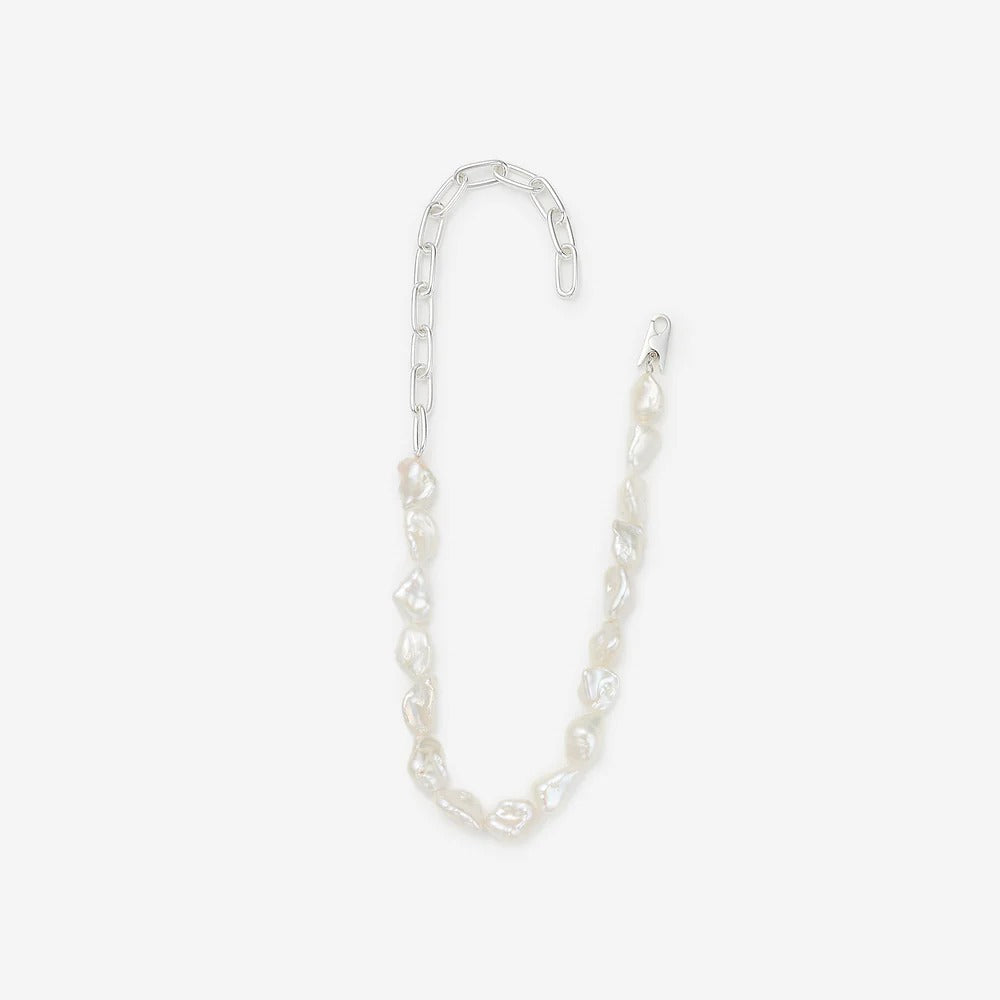Clip Necklace/Big Pearl