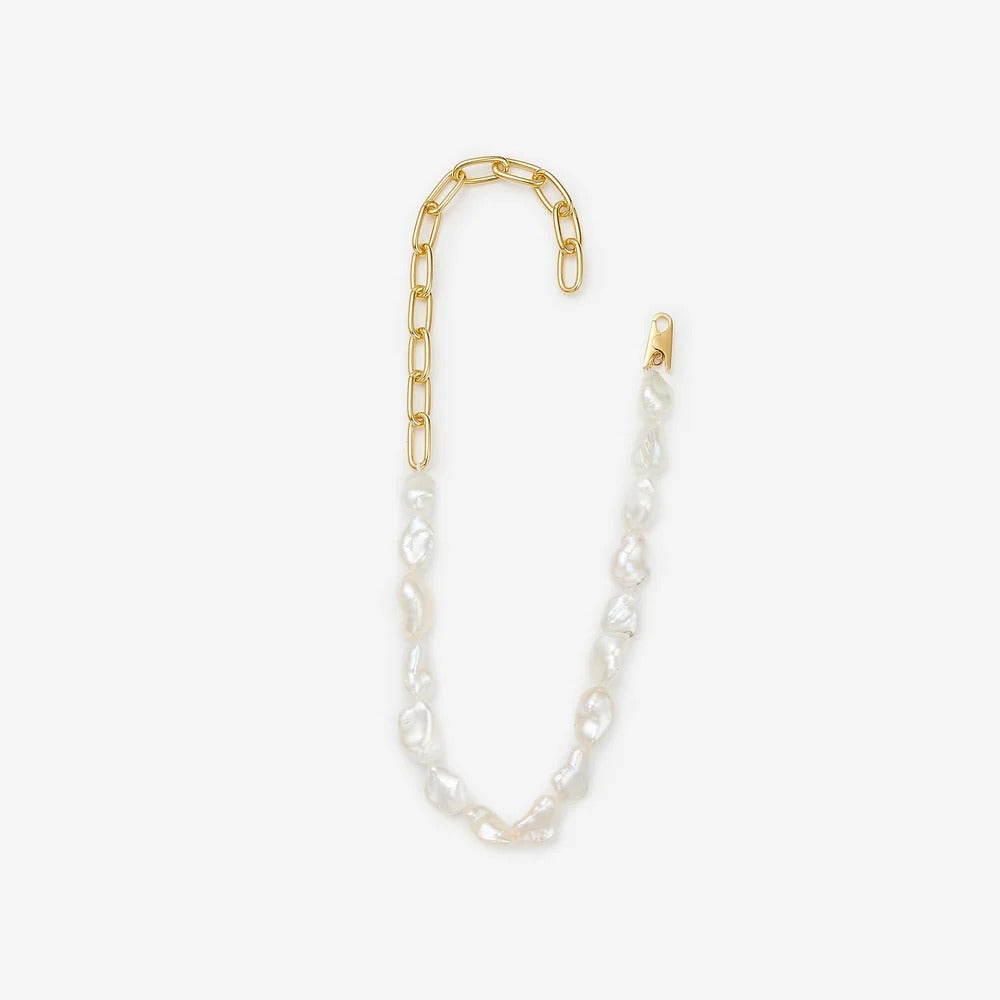 Clip Necklace/Big Pearl