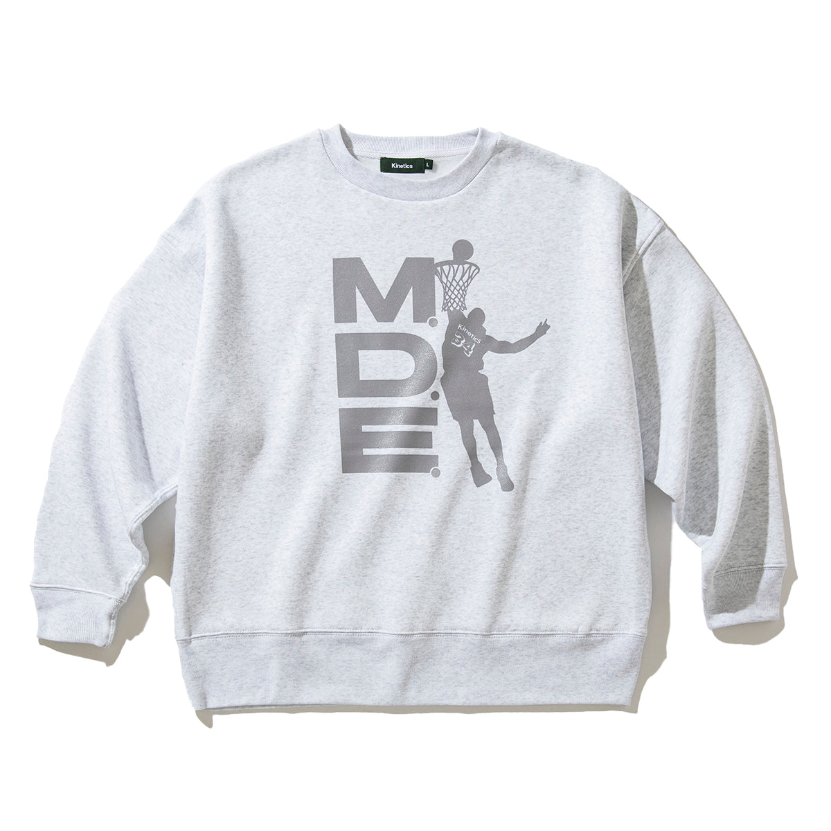 br>KINETICS M.D.E CREW SWEAT<br>(ASH)<br>(キネティクス M.D.E