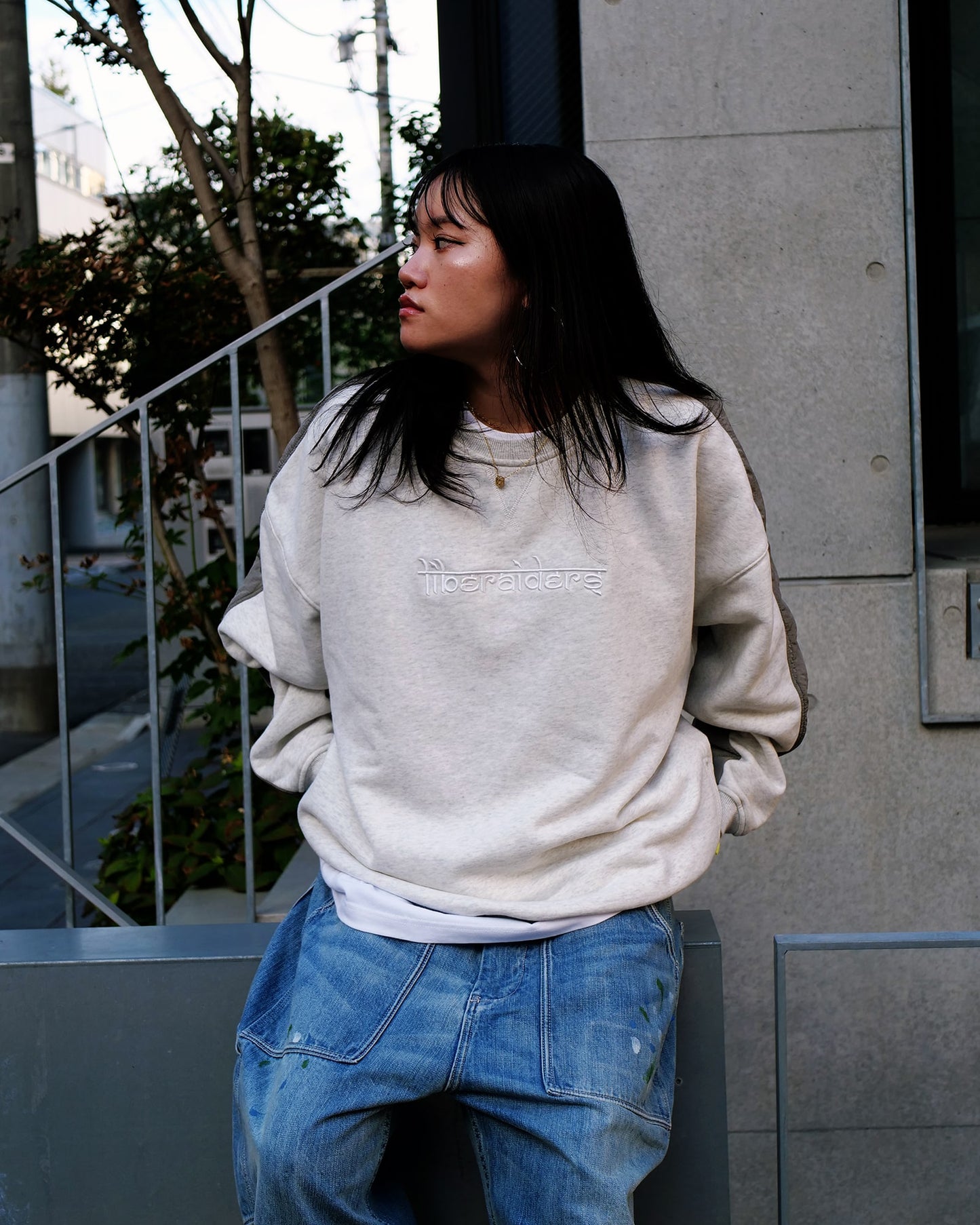 COTTON FLEECE QUILTED CREWNECK III for Kinetics