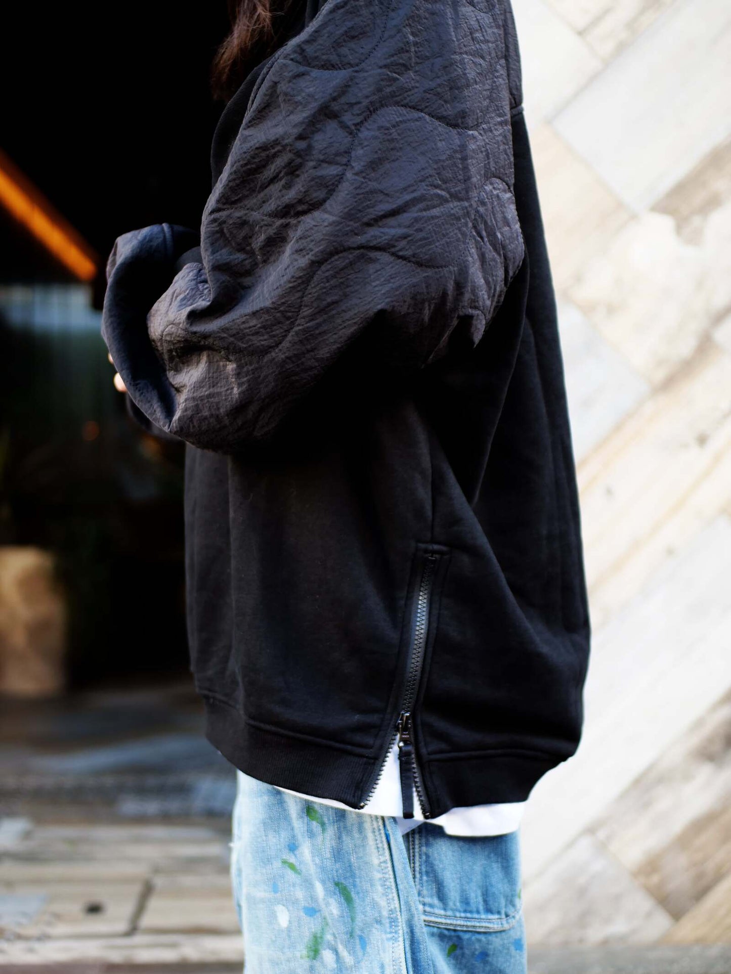 COTTON FLEECE QUILTED CREWNECK III for Kinetics