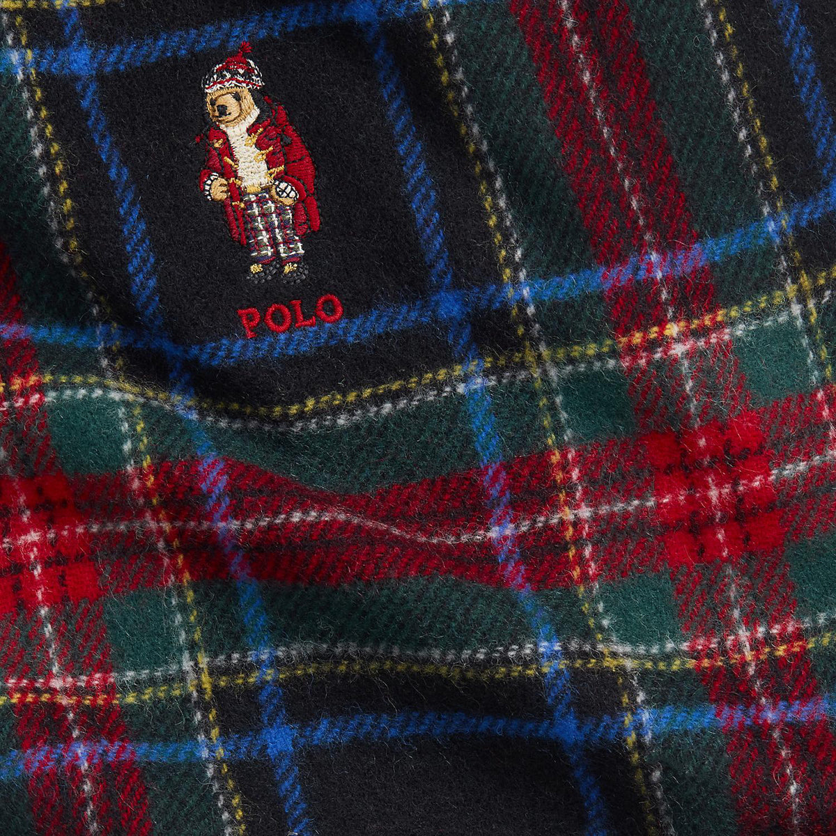 HOLIDAY POLO BEAR SCARF