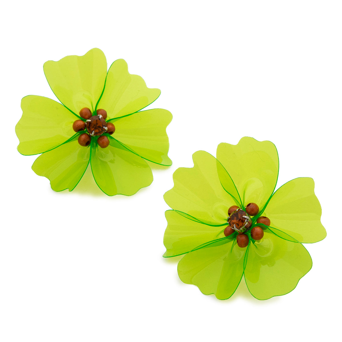 BIJOU VINYL FLOWER PIERCED