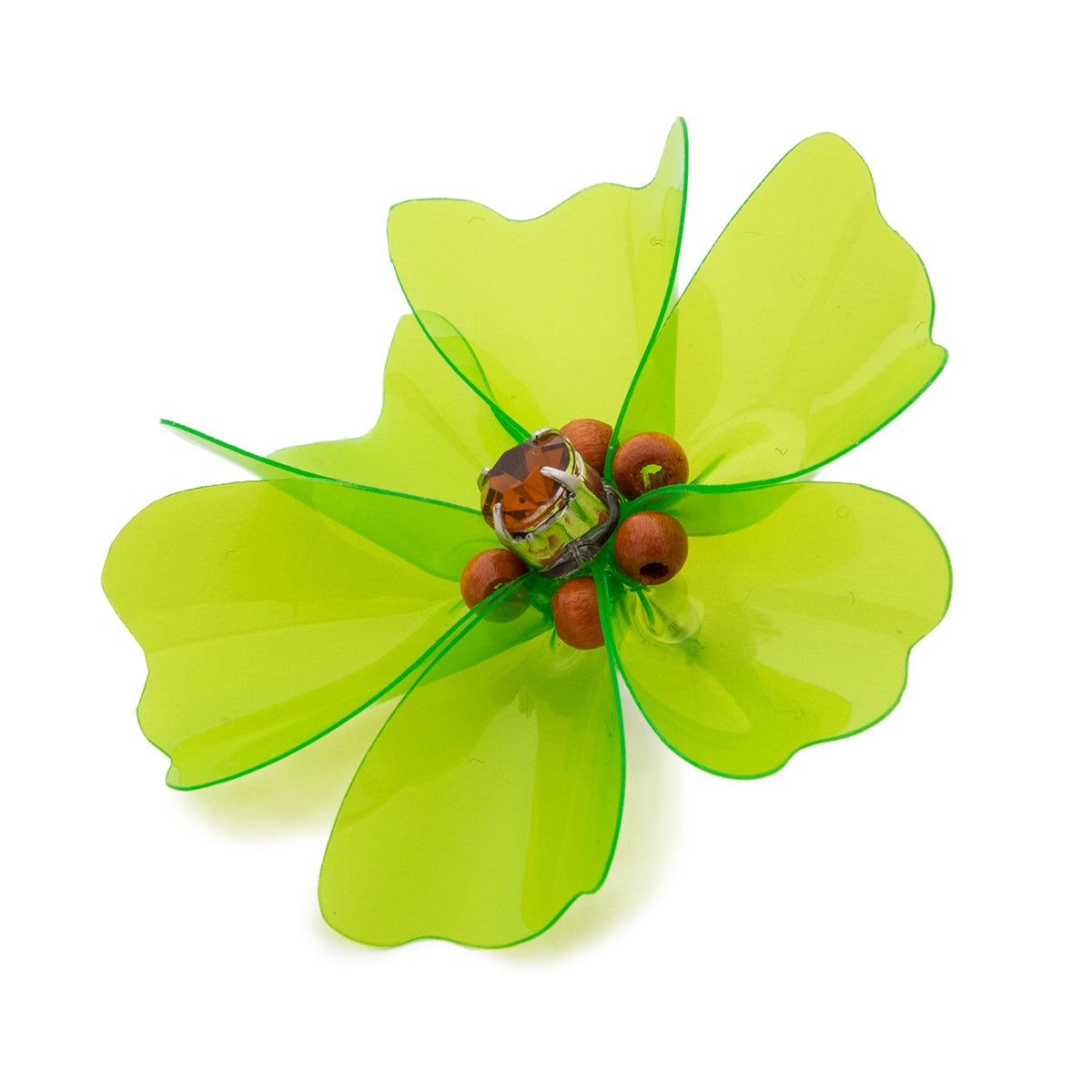 BIJOU VINYL FLOWER PIERCED