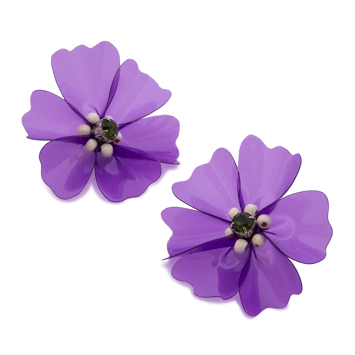 BIJOU VINYL FLOWER PIERCED