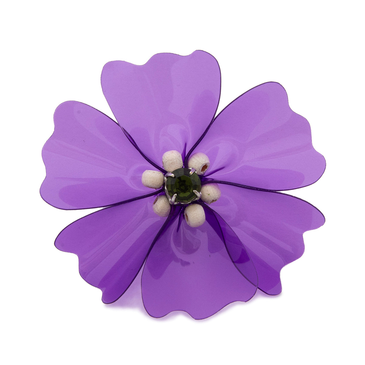 BIJOU VINYL FLOWER PIERCED