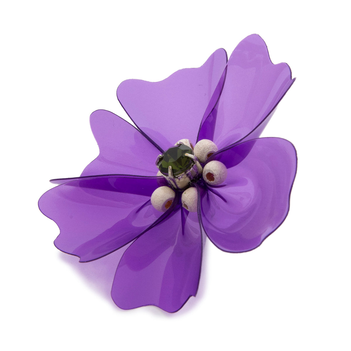 BIJOU VINYL FLOWER PIERCED