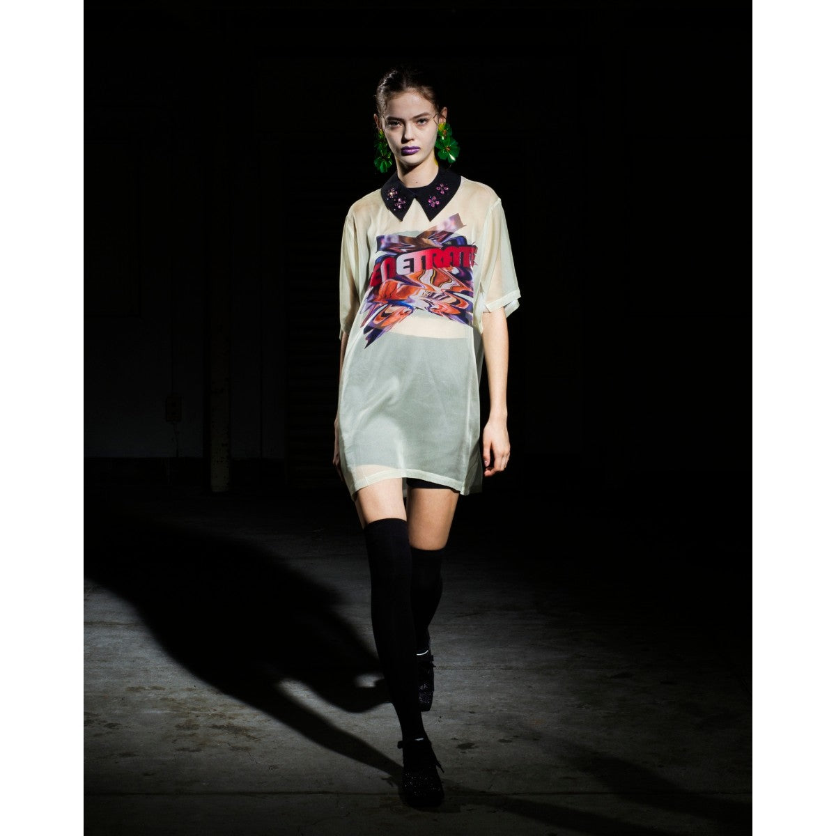 DIRECT PRINT SHEER T-SHIRT